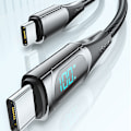 Miniatyrbillede 2 af 5: 100W Digital Display USB-C Kabel - Flettet Sort 1M