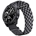 Miniatyrbillede 2 af 5: Garmin Fenix 8 Nylon Vævet Rem - Sort Grå 22 mm