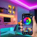 Miniatyrbillede 4 af 4: 24-nøgler WiFi Smart LED Strip Light Kit med stemmestyring - 16,4 ft 180 LED'er