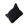 Pikkukuva 3 / 3: Leikkisä Devil Knitted Hat Musta