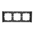 Miniatyrbillede 2 af 2: Ramme til kontakt M5 80 triple 3-fold SONOFF M5-3C-80-F (grafit/sort)