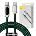 Miniatyrbild 2 av 7: Kabel USB-C till USB-C Baseus Display, 100W, 2m (grön)