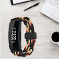 Miniatyrbild 2 av 4: Klockarmband i Nylon för Fitbit Inspire 3 Flerfärgad
