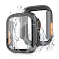 Miniatyrbillede 3 af 4: PC-etui med skærmbeskytter til Apple Watch Series 9 8 7, 45mm Sort