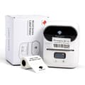 Miniatyrbillede 4 af 4: Bluetooth termisk etiketprinter til stregkode, pris og smykkemærkater — 203dpi 20-50mm 1200mAh kompatibel med iOS Android Windows Mac Linux White White