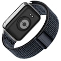 Miniatyrbild 3 av 5: Alpine Loop flätad nylon klockarmband för Xiaomi 9 Pro / 8 Pro Svart + Blå
