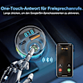 Miniatyrbillede 4 af 7: Bluetooth 5.3 biloplader med QC3.0 & PD hurtigopladning