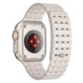 Miniatyrbillede 1 af 7: Åndbar magnetrem til Apple Watch Series 1-9 generationer 42/44/45 mm Guld