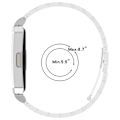 Miniatyrbillede 7 af 9: Rustfrit stålrem til Huawei Band 10/9/8 Sort