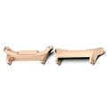 Miniatyrbillede 1 af 3: Rose Gold Rustfrit Stål 24mm Urrem Connector