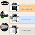 Miniatyrbillede 3 af 4: 3-delt grillvarmeplader til Weber Spirit 200 & 210 Series - Sort
