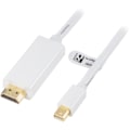 Miniatyrbild 1 av 3: Mini DisplayPort to HDMI cable with audio, Full HD @30Hz, 2m