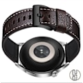 Miniatyrbild 4 av 4: Armband i äkta läder för Samsung Galaxy Watch 4 Kaffe+svart 24 mm