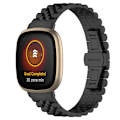 Miniatyrbild 1 av 9: Klockarmband i Rostfritt Stål Fitbit Versa 3 / 4 / 5 Svart