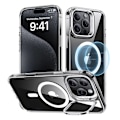 Miniatyrbild 2 av 2: ESR Classic Hybrid (HaloLock) fodral med stativ för iPhone 16 Pro Max (transparent)