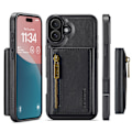 Pikkukuva 8 / 11: Magneettinen lompakkokotelo iPhone 16 Plussalle - musta