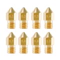 Ekstruderdyser til 3D-printere 8 stk Gold Gold