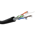 Miniatyrbild 3 av 5: CAT 6 nätverkskabel för dragning utomhus, U/UTP, svart