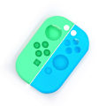 Miniatyrbild 2 av 3: Silikonskyddsfodral för Switch Joycon Grön+Blå