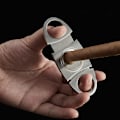 Miniatyrbillede 5 af 8: INF Cigarskærer med dobbelt guillotine rustfrit stål Sølv