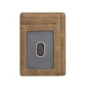 Miniatyrbild 1 av 7: Smal bifold-plånbok, korthållare i PU-läder med myntficka Kaki
