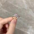 Miniatyrbillede 5 af 5: Rhinestone Ring Hjerte MultiColor