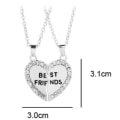 Miniatyrbild 7 av 7: Halsband Best Friends pussel hjärta 2-pack Silver