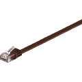 Miniatyrbild 3 av 7: CAT 6 platt patchkabel, U/UTP, mörkbrun