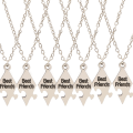 Miniatyrbild 1 av 3: Pusselhalsband "Bästa vänner" 7-pack Silver