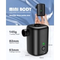 Miniatyrbillede 3 af 4: Bærbar luftpumpe genopladelig Sort