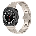 Miniatyrbillede 3 af 7: Elegant rustfrit stålrem til Samsung Watch7 47mm Ultra Stjernelys