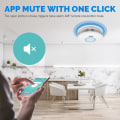 Miniatyrbild 5 av 11: WiFi Brandvarnare, 3-års batteri Brandlarm med LED-indikator Vit