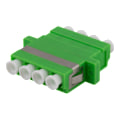 Miniatyrbild 4 av 4: Fiber coupler snap-in, 4xLC-LC, Singlemode, duplex, green