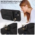 Miniatyrbillede 9 af 11: Multifunktionelt telefoncover med kortholderstativ til iPhone iPhone 15 Pro