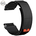 Miniatyrbild 1 av 3: 26 mm nylon klockarmband för Garmin Fenix 8/7X Pro/5X/6X Svart