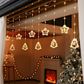 Miniatyrbild 1 av 2: Ring LED-lampor för jul, bröllop, fester och heminredning Stjärnring + julgransring Varmvita lampor
