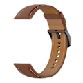 Miniatyrbillede 2 af 4: Armbånd i ægte læder Garmin Vivoactive3 / Vivoactive 3 Music / Venu / Venu 2 Plus / Venu Sq, Huami Amazfit GTS 2E / GTS Mørkebrun