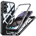 Miniatyrbillede 3 af 8: Samsung Galaxy S24 FE Cover, 9H Hærdet Glas Bagside Sort