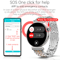 Miniatyrbillede 9 af 11: Smartwatch til kvinder med EKG og Bluetooth