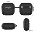 Miniatyrbillede 1 af 4: AirPods-etui med nøglering og tilbehør AirPods 4 Flat Sort