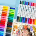 Miniatyrbillede 4 af 4: Fineliner markeringspenne med dobbelt spids - 24 livlige farver sæt