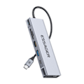 Pikkukuva 1 / 2: Telakointiasema, Essager, EHB08-QK0G-Z, HDMI, 2xUSB-A, SD-kortti, TF-kortti (harmaa)
