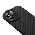 Miniatyrbillede 8 af 10: Magnetisk etui Baseus Synthetic Fiber Series til iPhone 14 Pro (sort)+ hærdet glas + rensesæt