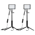 Miniatyrbillede 2 af 2: Kit Neewer ZC-10S to lamper LED + filtre + stativer
