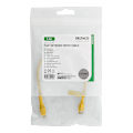 Miniatyrbild 2 av 3: U/UTP Cat6 patch cable, flat, 0.3m, 250MHz, yellow
