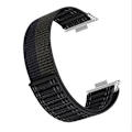 Miniatyrbillede 1 af 4: Stilfuld bølgemønster nylon loop rem til Huawei Watch Fit 4 Pro Sort