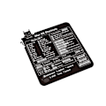 Miniatyrbild 1 av 3: Tangentbordsdekal med Mac-genvägar Svart