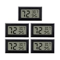Miniatyrbild 1 av 7: INF Mini digital hygrometer / termometer 5-pack Svart