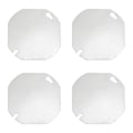 Miniatyrbild 2 av 5: Octagonal Elektrisk Kopplingsdoslock - 4-pack, Silverfinish