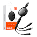 Miniatyrbild 3 av 3: 3-i-1 USB till USB-C / Lightning / Micro USB-kabel, Mcdodo CA-7256, 3,5A, 1,2m (svart)